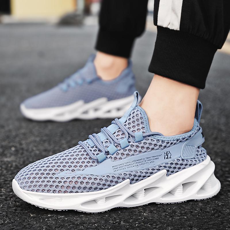 Men Shoes Summer New Breathable Mesh Hollow Tennis Shoes Man Running Sneakers Casual Sports Walking Shoes Tenis Masculino