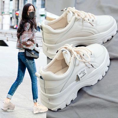 Обувь для папы, женская весна и осень 2025 г., новая, с толстой подошвой, увеличивающая рост, женская обувь для спорта и отдыха