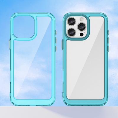 Для iPhone 16 Pro Max Чехол ТПУ + Акрил Противоударный Защитный Прозрачный Чехол для Телефона