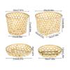 Multifunctional Storage Basket Diy Handmade Woven Bamboo Rattan Food Basket