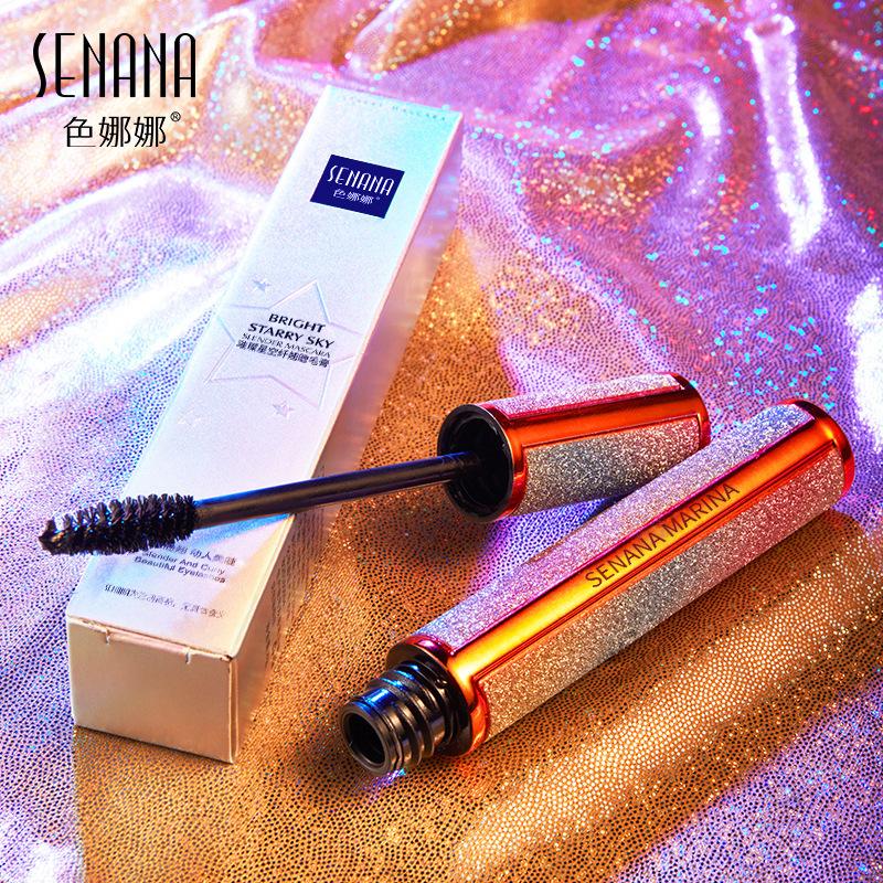 SENANA Толстая удлиняющая тушь для ресниц 4D Silk Fiber Lashes