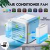 Mini Portable Air Conditioner 7 Colors Light Conditioning Humidifier Purifier USB Desktop Air Cooler Fan With 2 Water Tanks Home New
