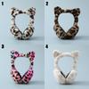 Ladies Girls Leopard Soft Plush Ear Muffs Ear Warmers Earflap Foldable Earmuffs