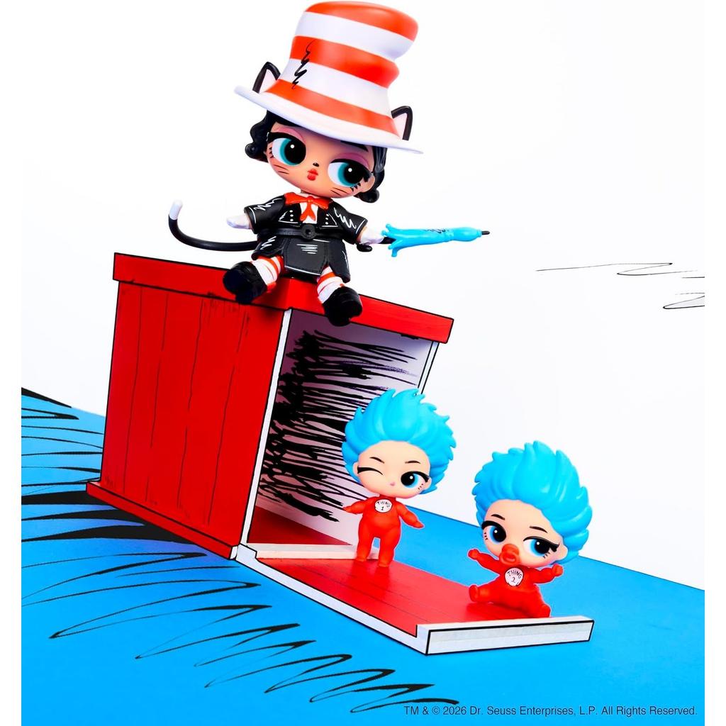 LOL Surprise Loves Dr. Seuss Tots – Play & Display, 7 surprises total – Collect all 4!