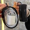 Data Cable Charger Storage Bag Transparent Design Waterproof Lightweight Easy Access Headphone Storage Bag with Zipper