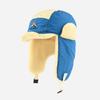 Unisex Winter Warm Fleece Lined Aviator-Style Beanie Hat With Embroidered Patch Windproof Ear Protection Skiing Hiking