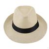 Adult Straw Panama Hat, Sombrero Fedora Trilby Cap, Wide Brim Sunhat, Fancy Dress Sunbonnet