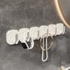 2PCS Punch-free Bathroom Hooks Wall Mounted Wall Hook Rack Durable Key Bag Hooks  Bathroom