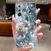 Phone Case For Samsung Galaxy M36 F36 5G Soft Transparent Silicone Flexible TPU Clear Cover Luxury Fashion Butterfly Flower Case