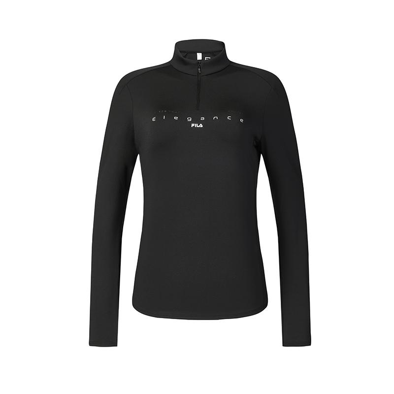 New FILA T Shirt Women's Pitch Black A11W441208FBK