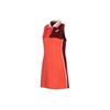 Модное дышащее теннисное платье-поло без рукавов, женские платья, красное 2042A278-602