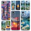 Phone Case For Xiaomi Redmi Note 13 12 5G 9S 9 8 10 11 Pro Plus 4G 9T 13C 12C10C 9C 9A 7 Cover Cute Art Pretty Indie Hot Pink
