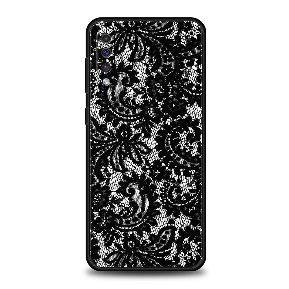 Крутая девчонка в кружевном стиле Чехол для телефона для Samsung Galaxy A56 A36 A26 A16 A06 A54 A34 A24 A12 A14 A20 A22 A52 5G Мягкий ТПУ Чехол Fundas