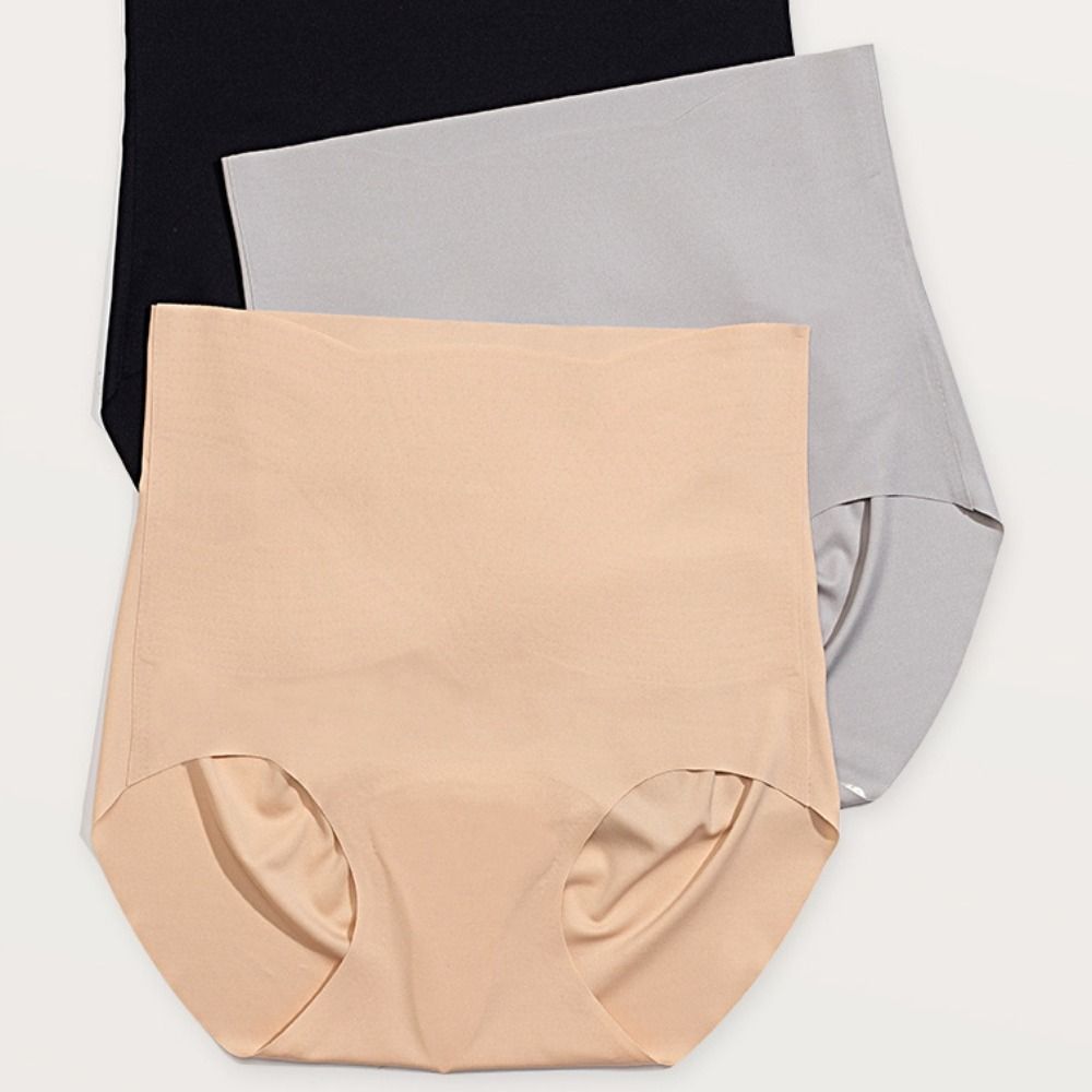 Бесшовное фитнес-невидимое нижнее белье со средней посадкой, нижнее белье для контроля живота, йога