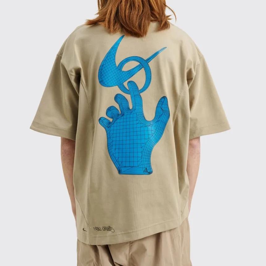 Nike X Off-White Grafiti T-Shirt (Asia Sizing) Khaki Men Tops Tan DN1758-247