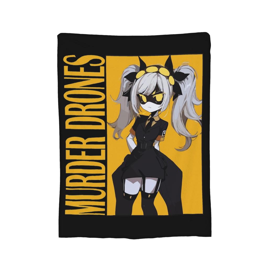 Murder Drones Blanket Flannel Textile Decor Multi-function Soft Throw Blankets for Home Couch Bedspreads