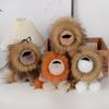 Stuffed Lion Plush Pendant with Tail Cute Animal Keychain Cute Plush Lion Keychain  Children