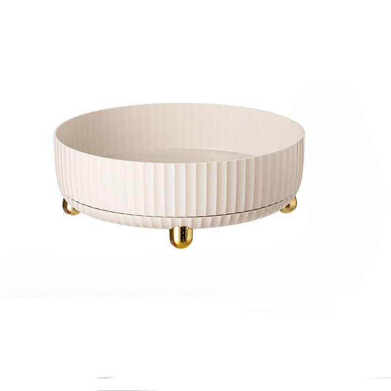 Вращающийся на 360° лоток для хранения, органайзер для косметики и парфюмерии, настольный лоток для хранения, лоток для хранения средств по уходу за кожей, большая вместимость, 1 шт.