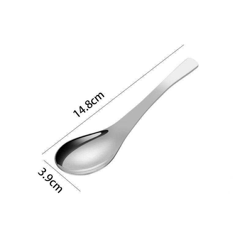 316 Stainless Steel Baby & Children's Soup Spoon - Durable Tableware for Home or Hotel Use, Customizable with Logo.