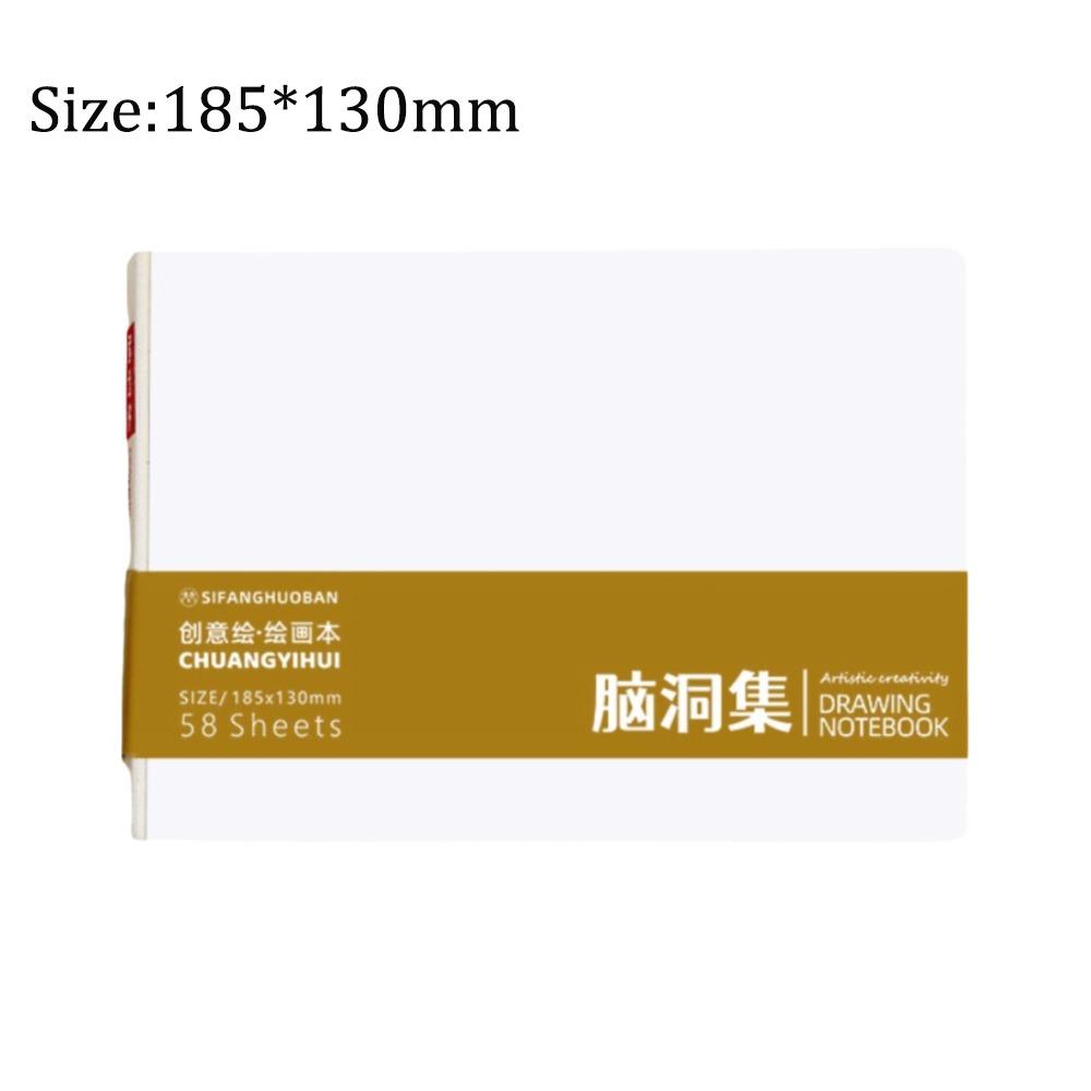 High-quality Thick Paper Paint Book Not Transparent to Ink 58 Sheets Draw Book Portable Tearable Notebook Student
