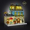 City Hotel Building Block Set with LED Construction House Building Toy Gift for Adult Teen Age 14 Mini Bricks 1464pcs