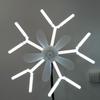 2 In 1 Ceiling Fan Light 4-Speed Regulation Electric Cordless Fan Creative Ceiling Fan  Office