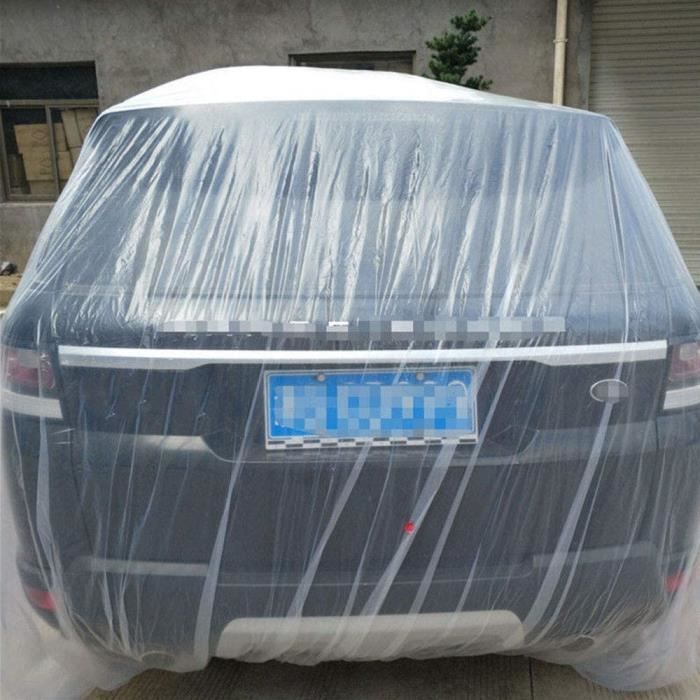 Car Cover - Universal - 380x660 Cm - Waterproof PVC - Rain Protection - Transparent