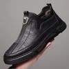 Мужские кожаные туфли с круглым носком, удобные, высокого качества, модные, низкие цены, ретро, элегантные, мужские, повседневные туфли, социальные, новые, из ПУ