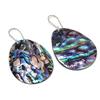Abalone Shell Gemstone Handmade 925 Sterling Silver Earring 2.36" KJ-1124