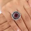 Rhodolite Gemstone 925 Sterling Silver Jewelry Handmade Ring For Halloween Gift RR-49-10