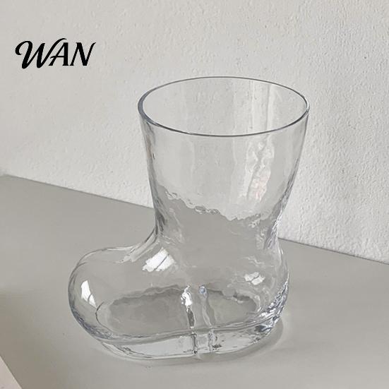 Novelty Drinkware Creative Boot Shape Glass Cup, 300ml Tumbler Transparent Drinking for Whiskey Beer Juice Coffee, Unique Home Bar Gift Coffee Cup
