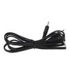 5PCS Electrode Wires 1 for 2 2.5mm Electrode Lead Wire for Digital Treatment Machine 3.9ft Black