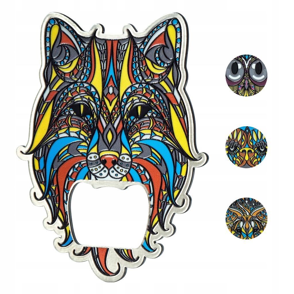 KADAX Otwieracz Stalowy Do Butelek Napojów Kapsli Lew