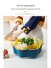 Multi-Functional Rotating Flower-Shaped Hot Pot and Vegetable Drain Basket