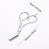 Ножницы-триммер для бровей из нержавеющей стали Точный инструмент для ухода за лицом для мужчин и женщин Легкий нож Инструмент-бритва для удаления волос