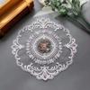 28cm Lace Embroidered Vintage Lace Placemat Cover Towel Tea Table Mat Decorative Ornament Tablecloth Flag