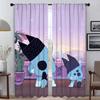Kitchen Curtains for Living Room Curtain B-BlueyS Shades Anti-mosquito Curtains 2 Pieces Partition Blinds Halloween Decoration