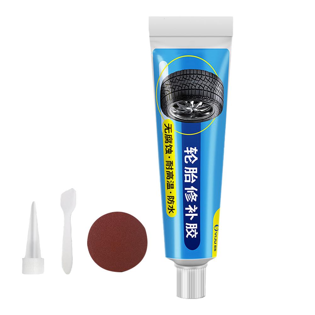 1/2Pc Tire Repair Glue Liquid Strong Rubber Glues Black Non-corrosive Bond Instant Leather Wear-resistant Adhesive Strong R S2E2
