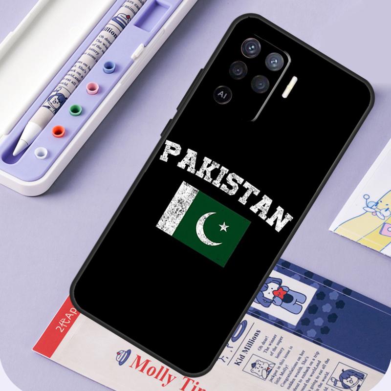 Pakistan Flag For Oppo A60 A80 A40 A94 A74 A54 A15 A18 A38 A58 A78 A98 A16 A76 A96 A57 A17 A77 A5 Pro Case