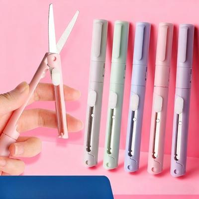 Портативная и компактная складная ручка-ножницы Morandi «два в одном» с несколькими функциями. Мини-ручка, ручной работы, складная.