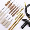 19Pcs/set Tactical Gun Barrel Cleaning Kit for Handgun Rifle Pistol Gun Brush Tool for .22/.38/9mm/.40/.45 Caliber Hunting Tool