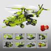 8 In 1 Mi 28 Armed Helicopter Building Blocks City Engineering Vehicle Deformation Bricks Boys Toy Holiday Gifts For Children