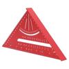 Aluminum Alloy Aluminum Triangle Ruler Clear Scales Rafter Square Protractor Angle Ruler  Measuring