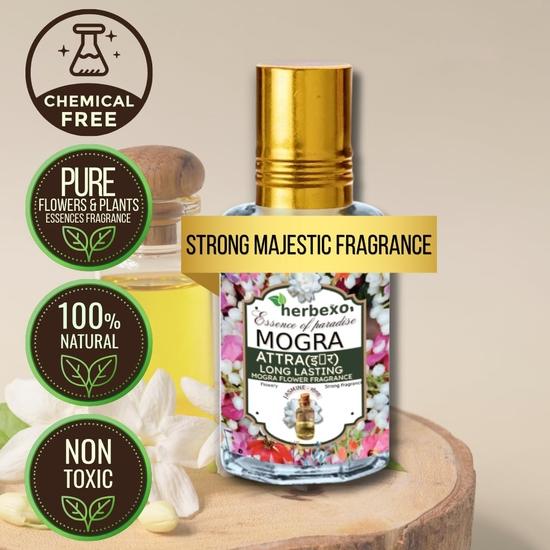 Трио-набор духов Attar Perfume Oil Natural Ароматы Saffron, Mogra & Rose Attar Trio Pack (Кесар, Могра, Роуз)