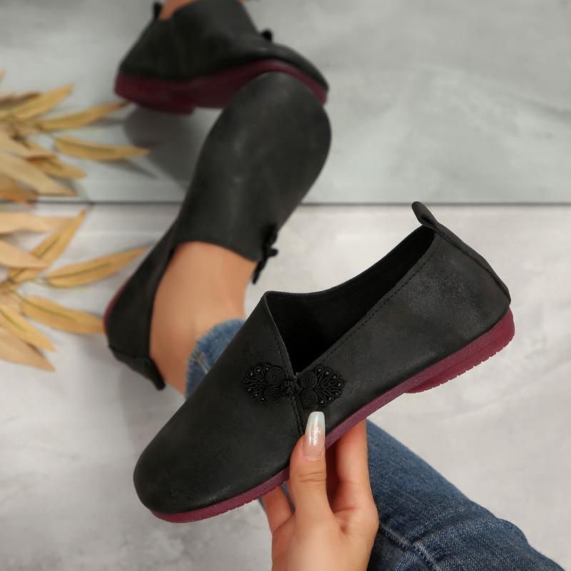 Туфли на плоской подошве для ленивых - Новый стиль, Большой размер, Удобная и повседневная обувь для женщин