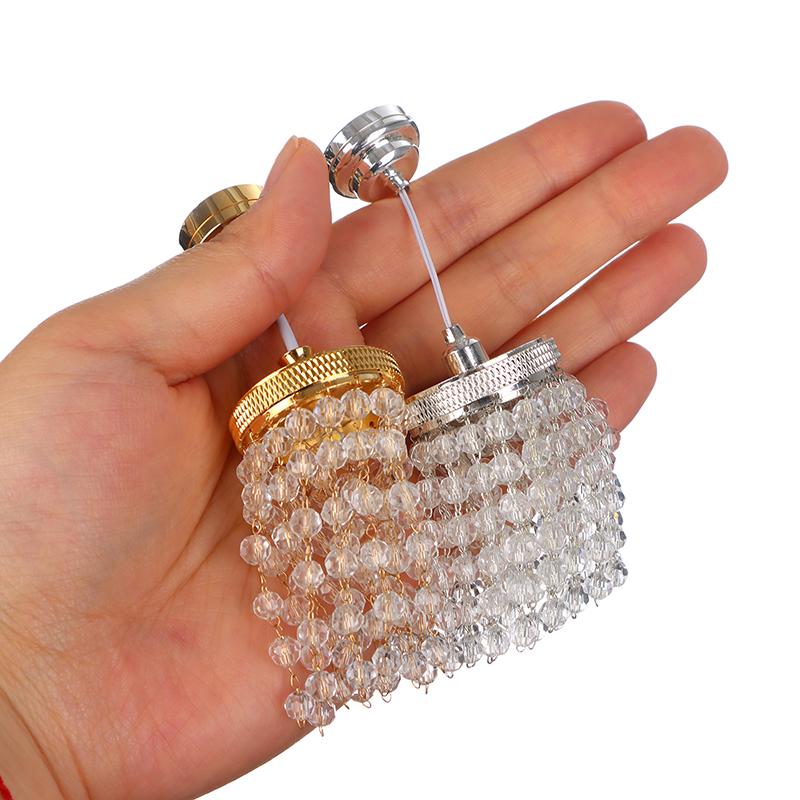 1:12 Dollhouse Miniature Led Light Chandelier Ceiling Lamp Home Decor