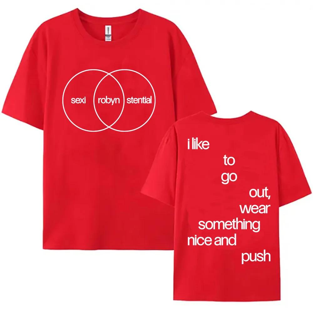 Sexistential Album Design Tee Robyn Singer Graphic Merch Tshirt Short Sleeve Cotton Unisex Streetwear Oneck Casual Female Top