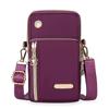 Women's Crossbody Pouch, Adjustable Strap, Casual Runners' Arm Bag, Multi-Pocket Phone Purse With Heart Charm Zipper