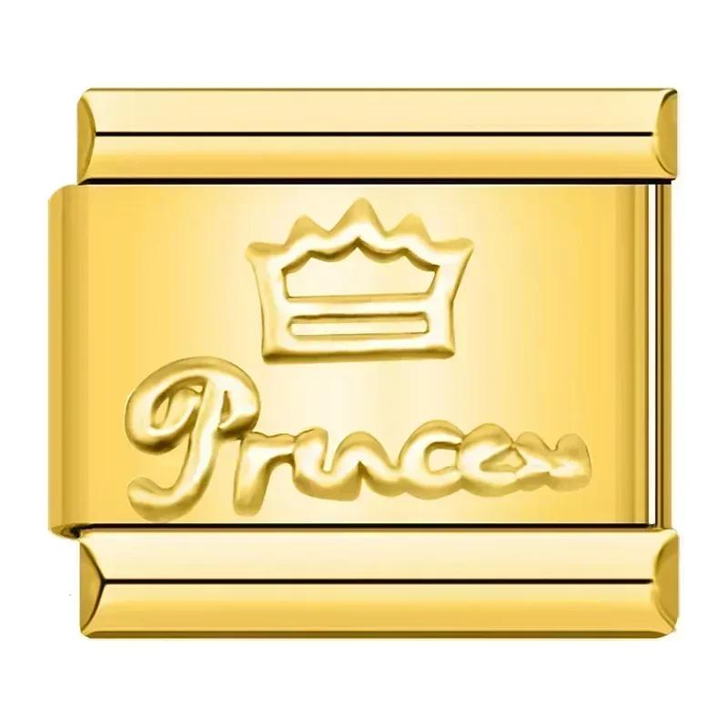 Hapiship 2024 Top Fashion Eye Moon Star Fish Spider Poker Queen Charm Italian Links Fit 9mm Bracelet Making DIY Jewelry DJ854