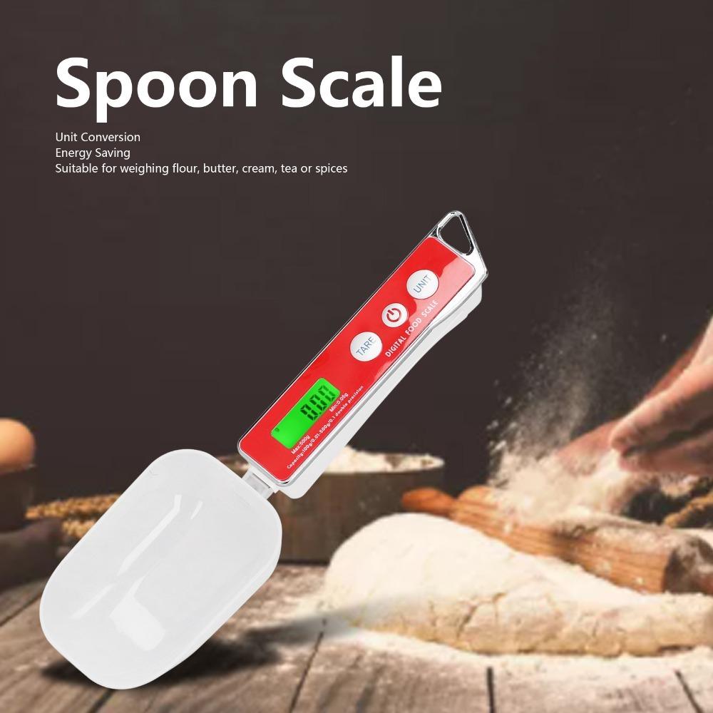500g/0.1g Spoon Scale Stainless Steel Food Scale Kitchen Tools Digital Measuring Spoon  Tea Spicery